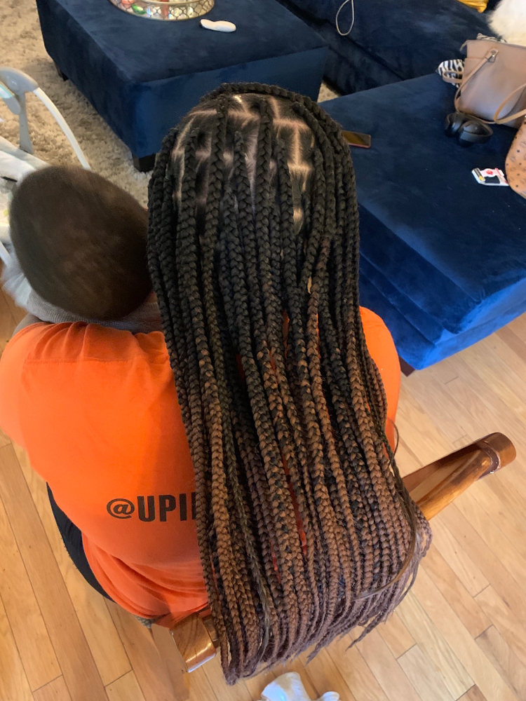 Medium Knotless Braids