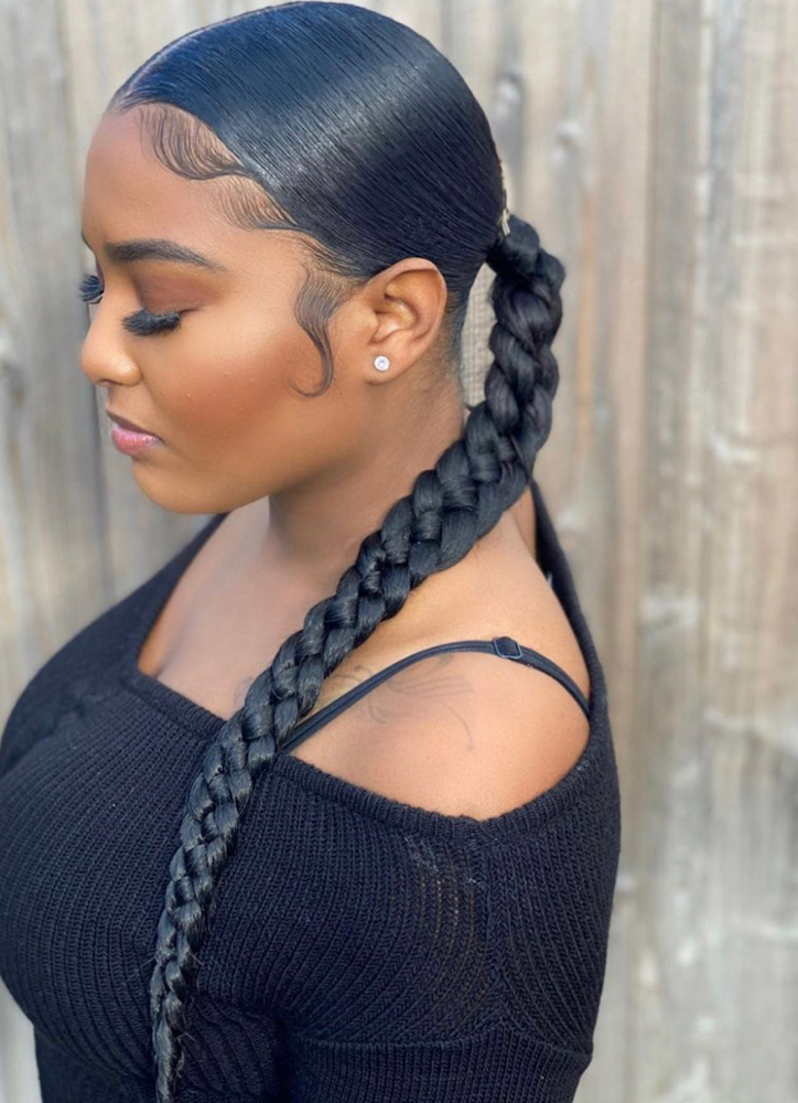Braided Sleek Ponytail