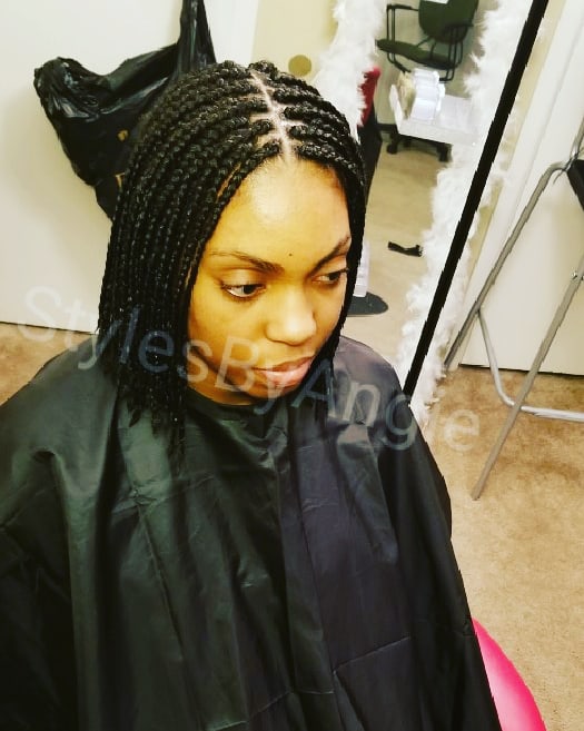 Small Shoudler Length Box Braids
