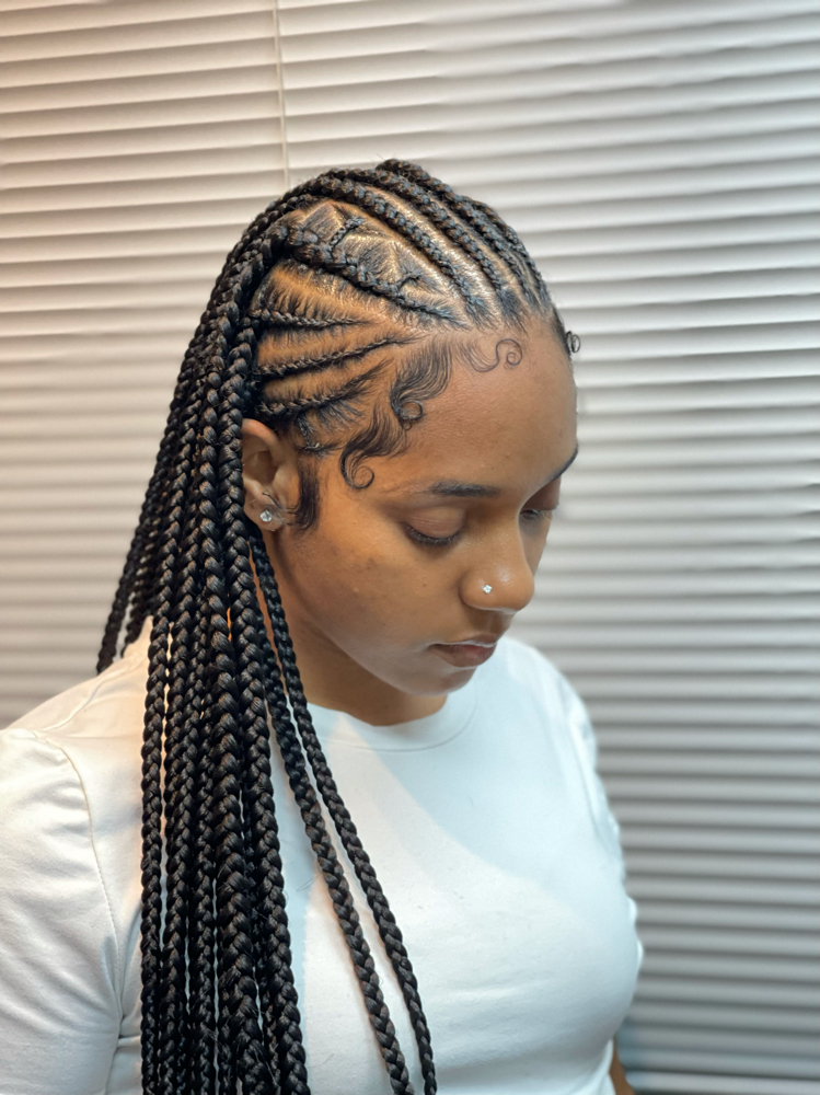 Fulani Braids MIDBACK