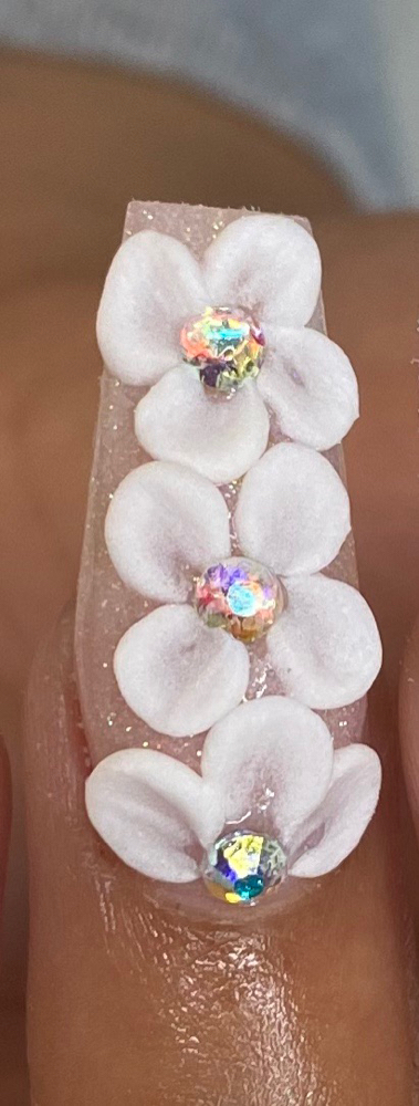 3D Flowers 2 Fingers $6