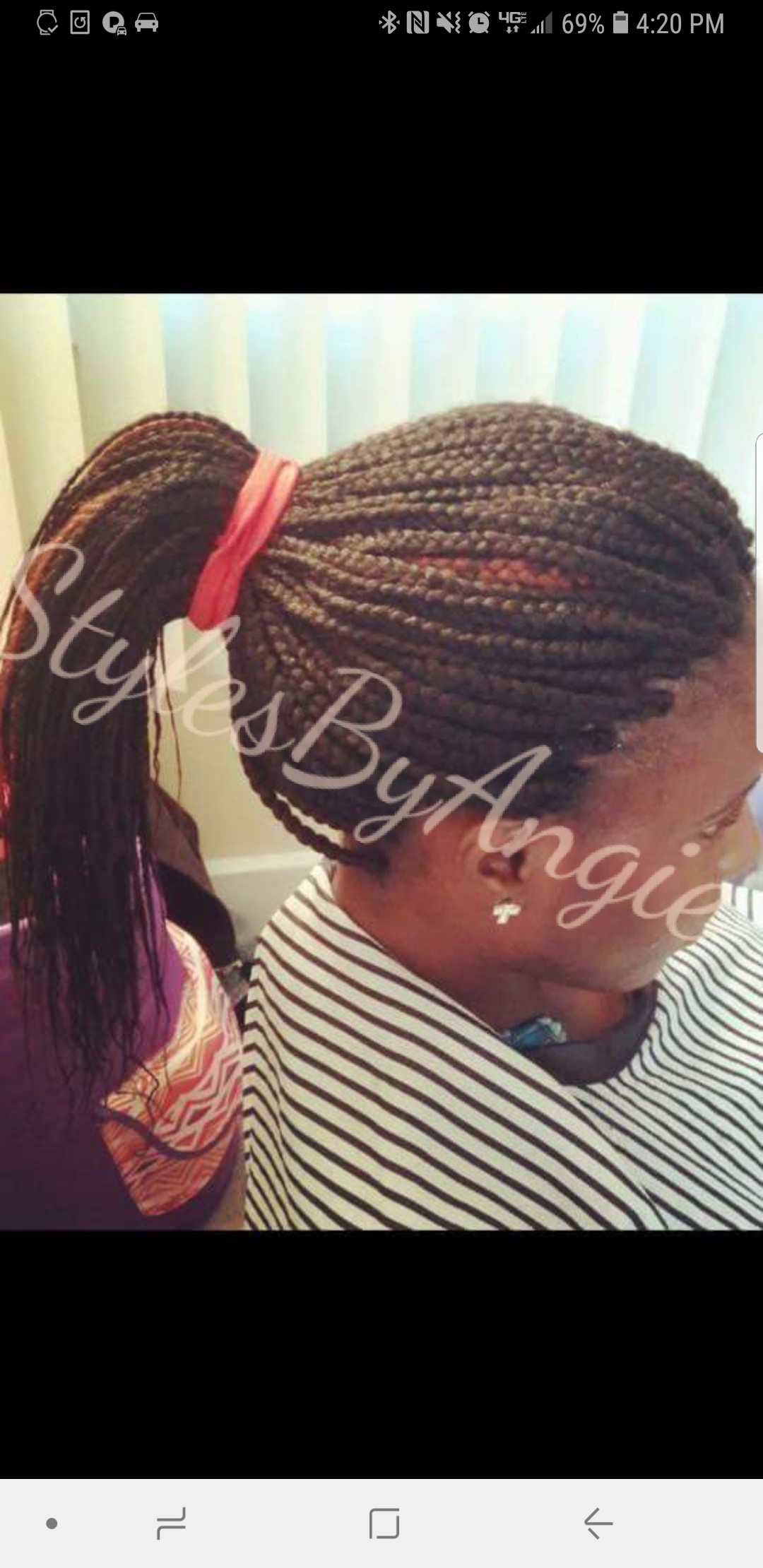 Small Mid Back Box Braids