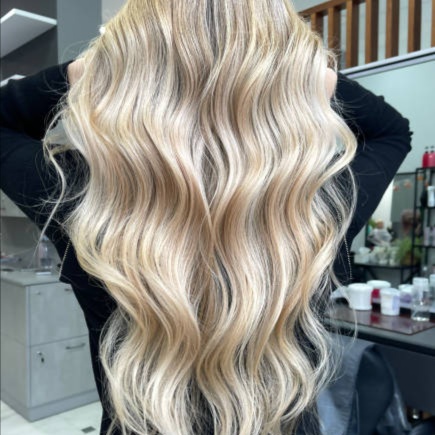 Extension Hair infinity at Blossoms HTX Hair Studio in Spring, TX