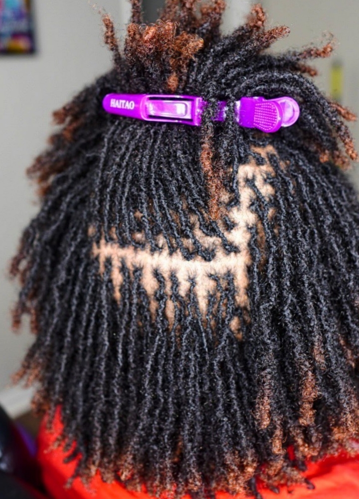 Medium Length Sisterlocs at Josephine's Girls Hair Studio💜🦋 in Houston, TX