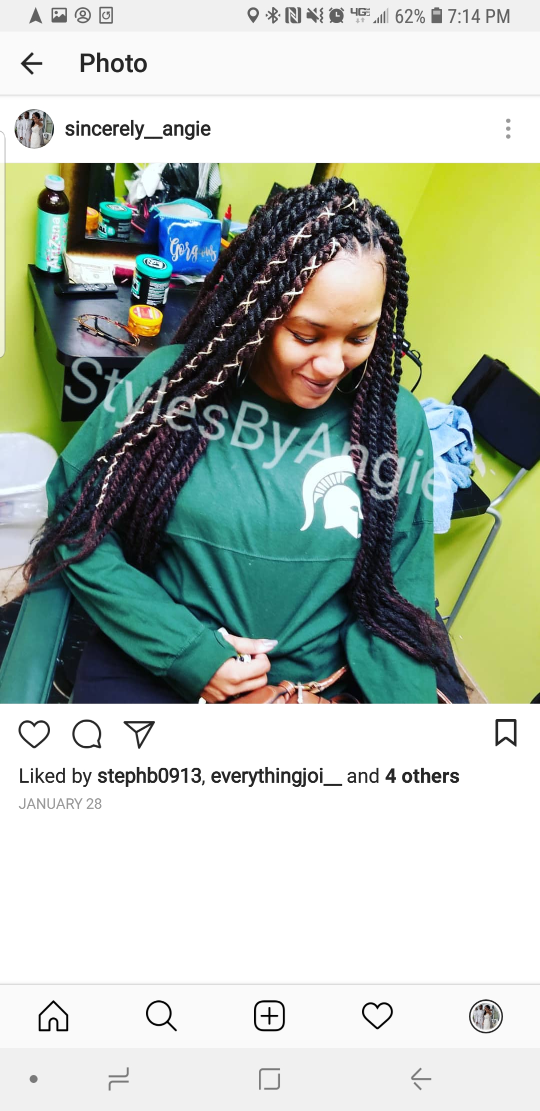 Waist Lngth Marley Twist