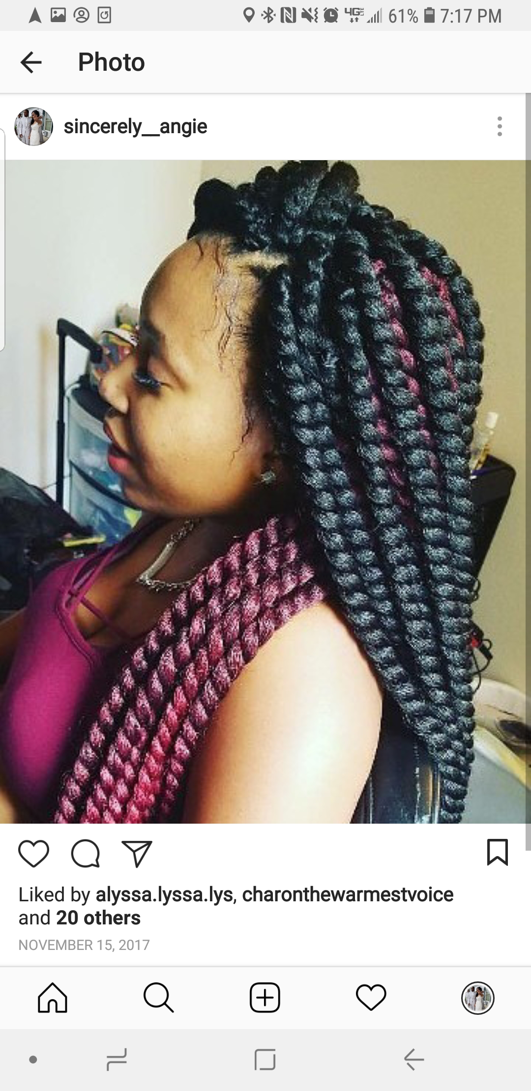 Mid Back Havana Twist
