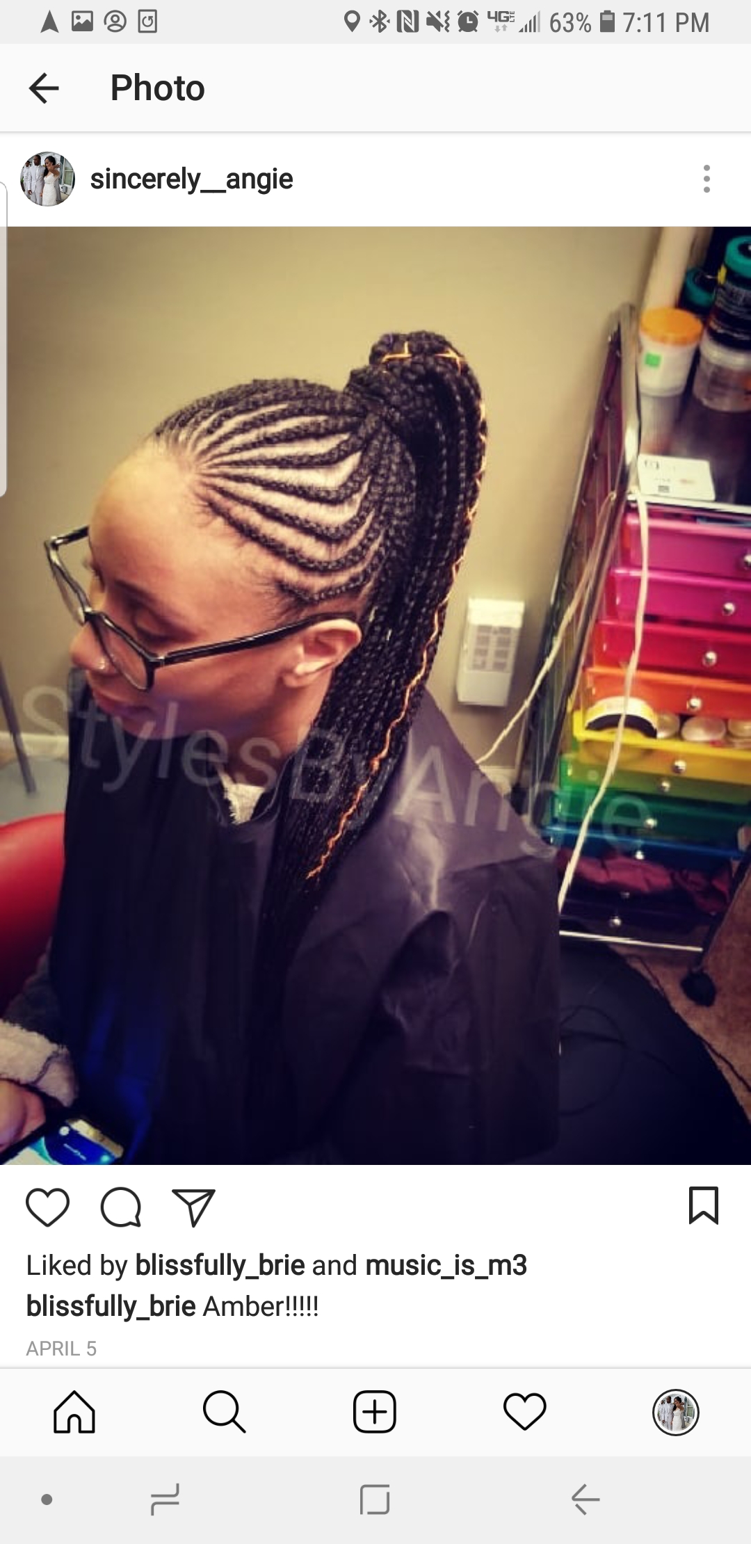 Waist Length Feedin Ponytail Small