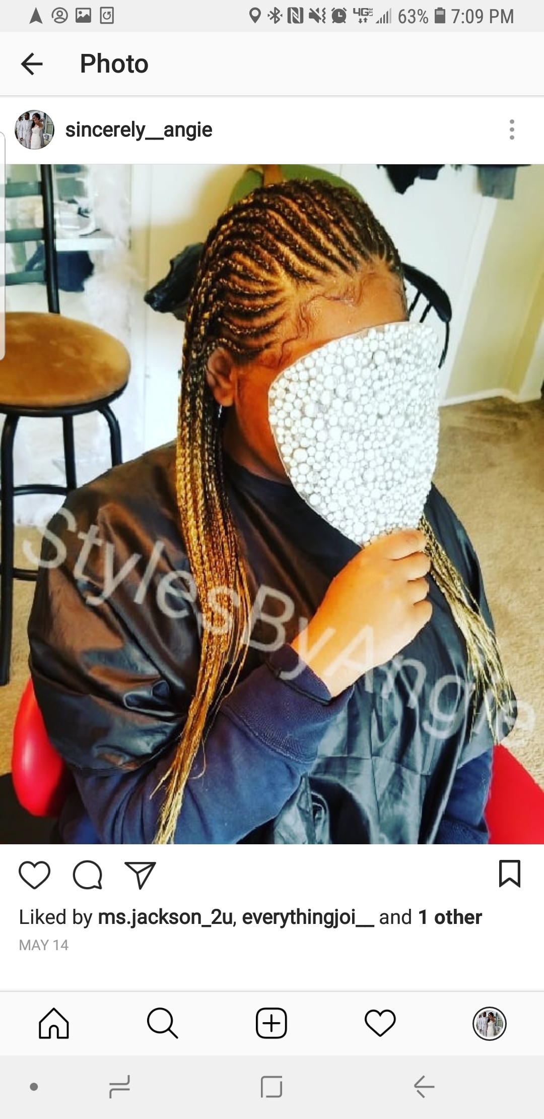 Half Box Braids Half Feed In Mid