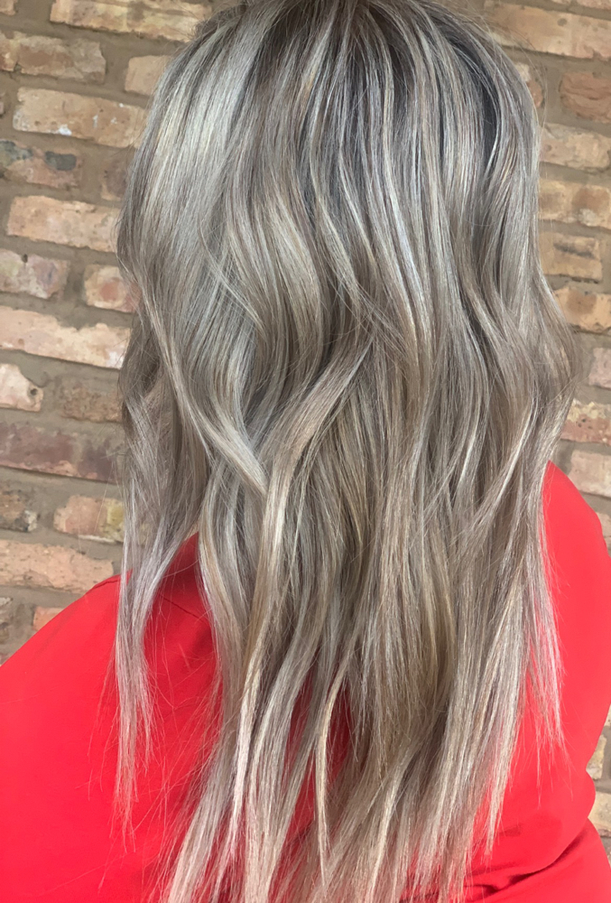 Medium Length Balayage W/ Root Melt