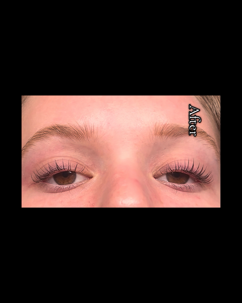 Lash lift and tint