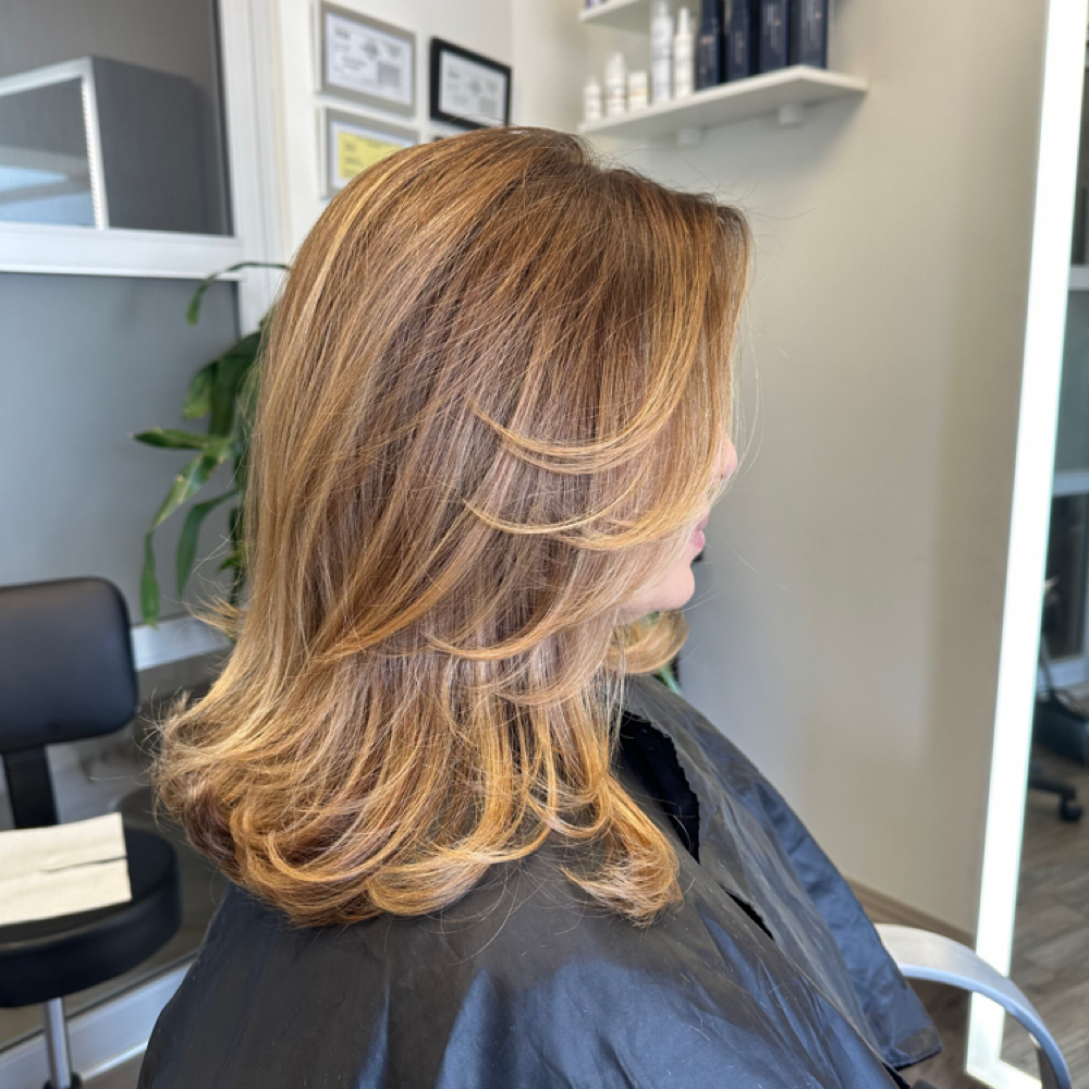 Parcial Highlights at Simone Maryah Hair Studio in Hermosa Beach, CA