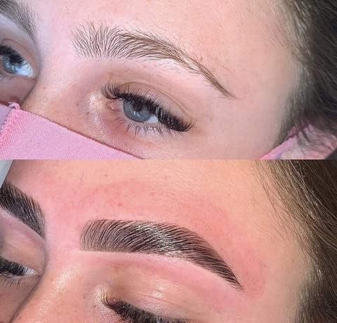 Eyebrow Lamination And Tint