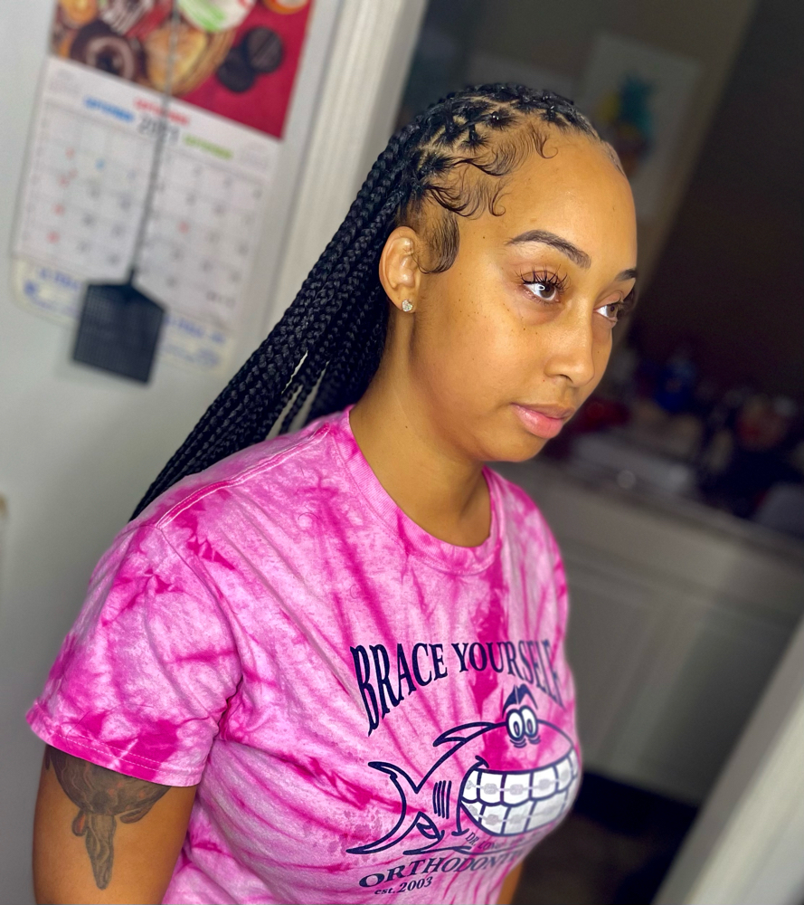 Criss Cross /Knotless Braids