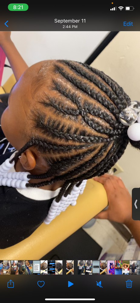 Kid Style Large Braid No Weave 5-10