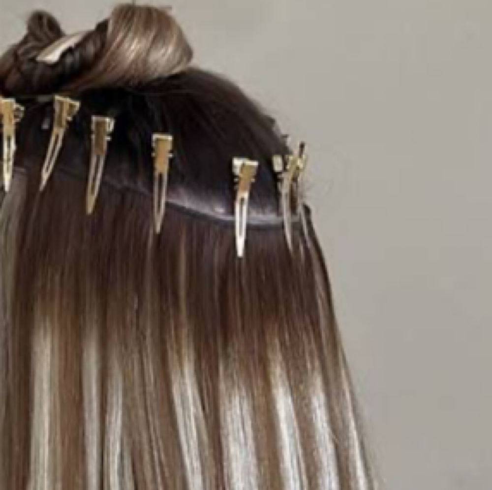 Hand Tied Extentions (4 Rows) at Hannah Hoy in Weatherford, TX