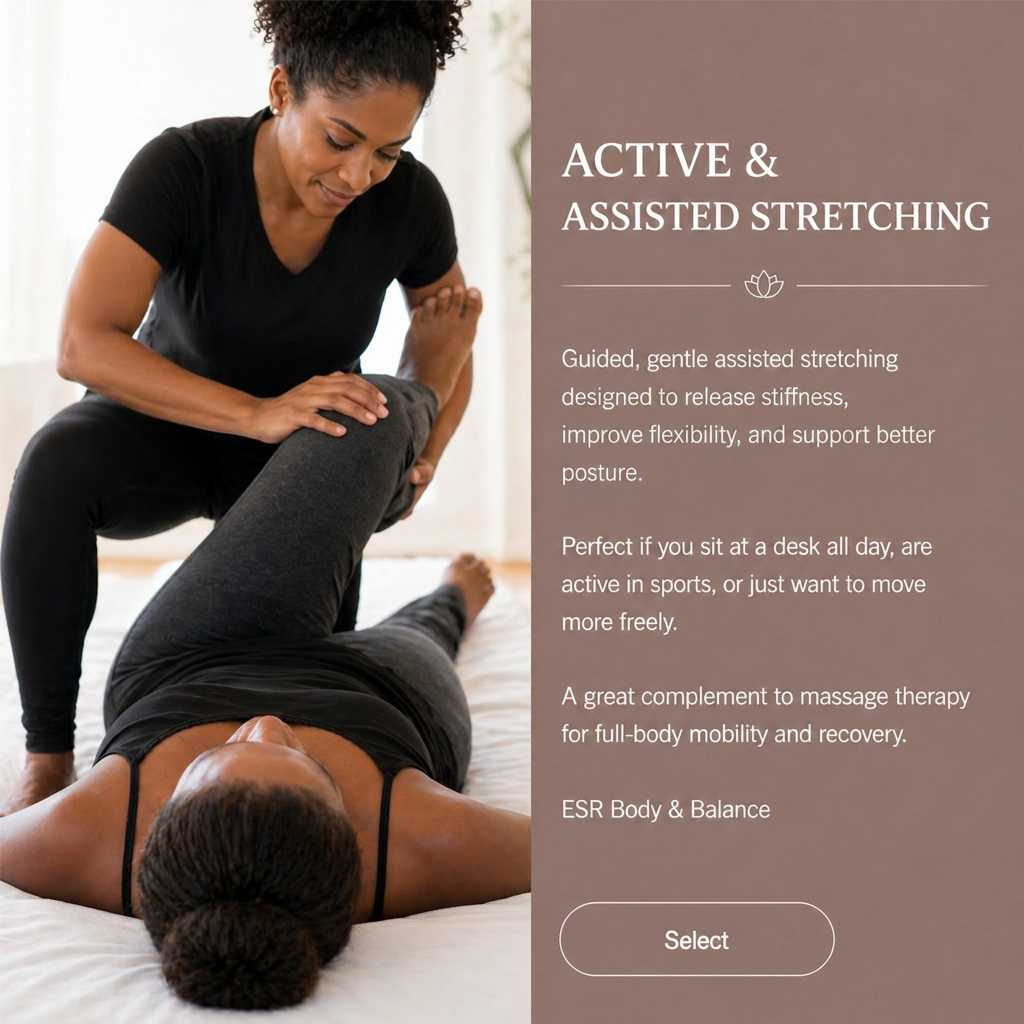 Active & Assisted Stretching at ESR Body & Balance in Smyrna, GA