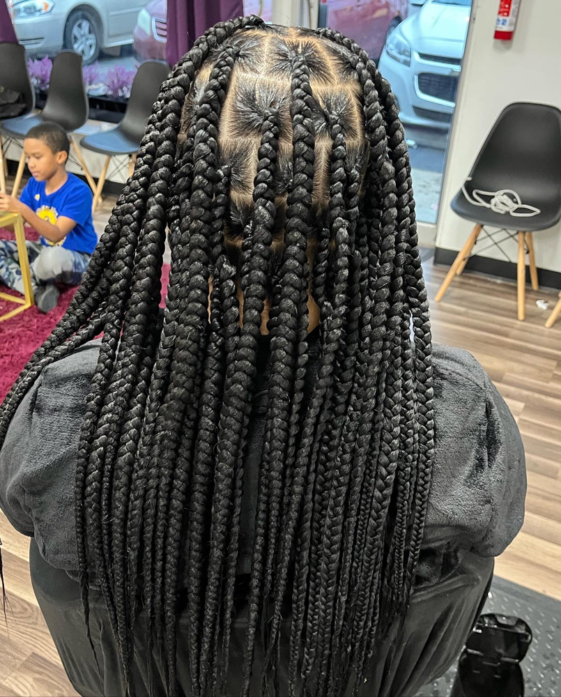 Medium Knotless Braids