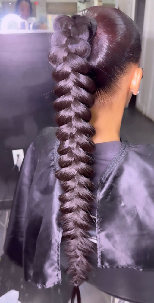 Braided ponytail