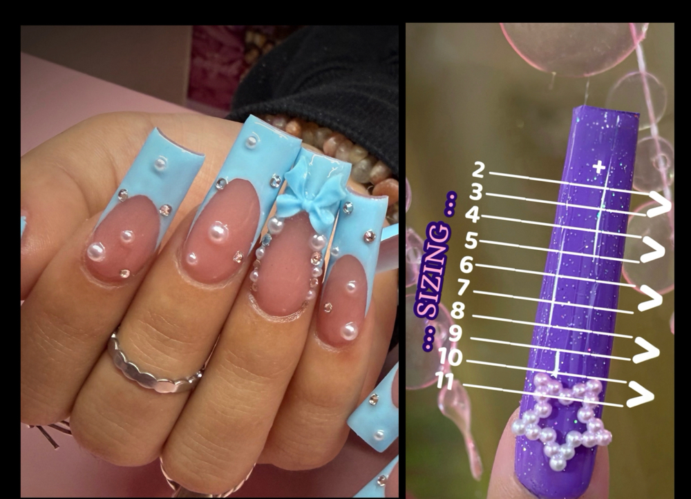 Full Set- Length 7-6 (SIMPLE) at Girl Talk Nail Studio in Arvada, CO