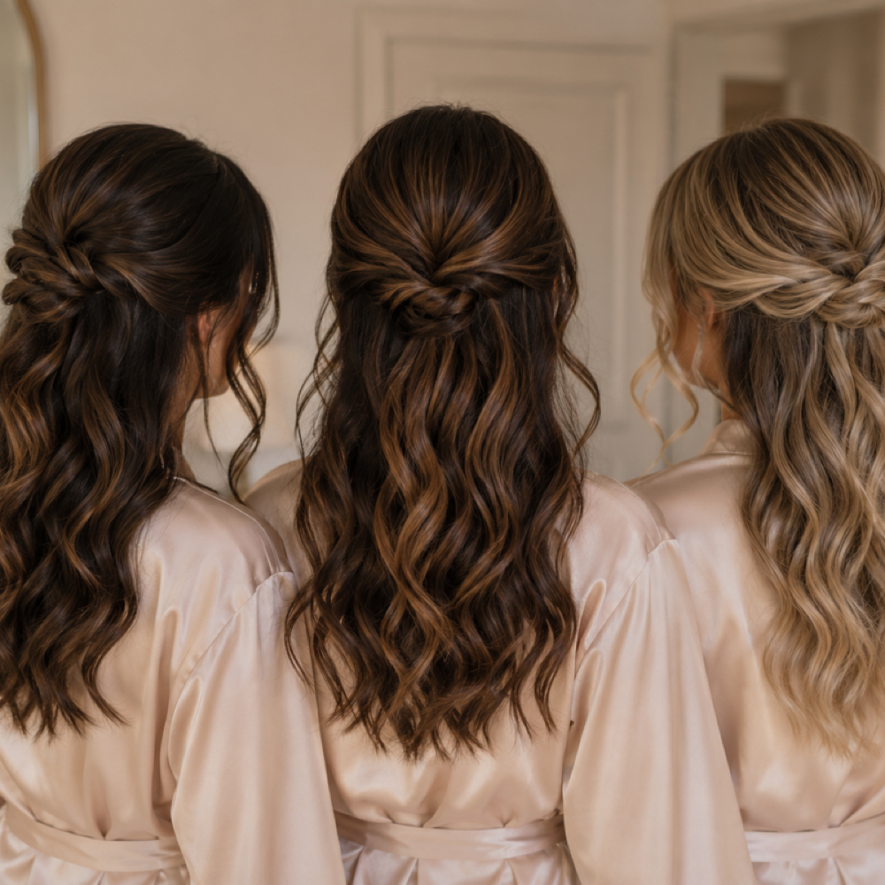 Bridal Party Hair - Mid Length at The Pretty Parlor in Orlando, FL