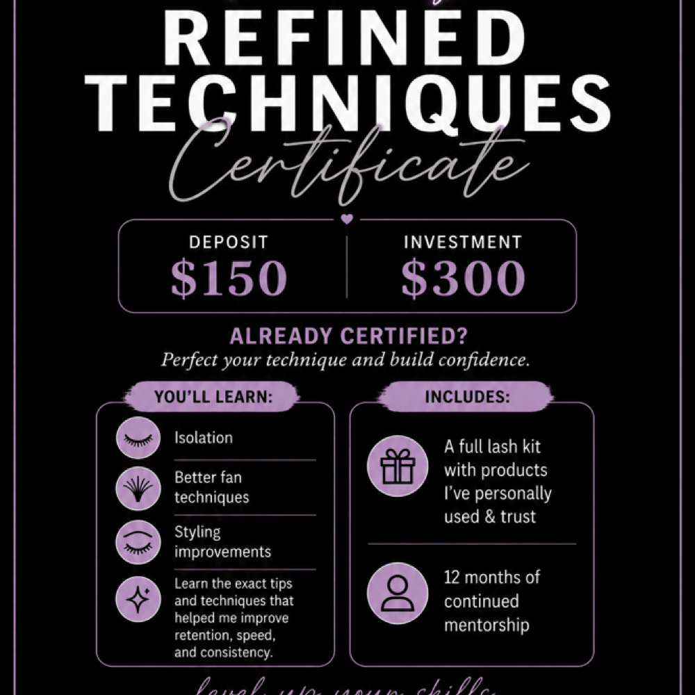 Refined Techniques Course at jaesthetics in Baytown, TX