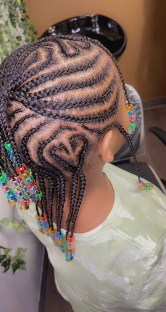 Kids Freestyle Braids With Bead