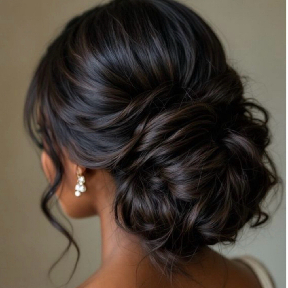 Updo Style at Roots and Blossom Salon in Jaffrey, NH