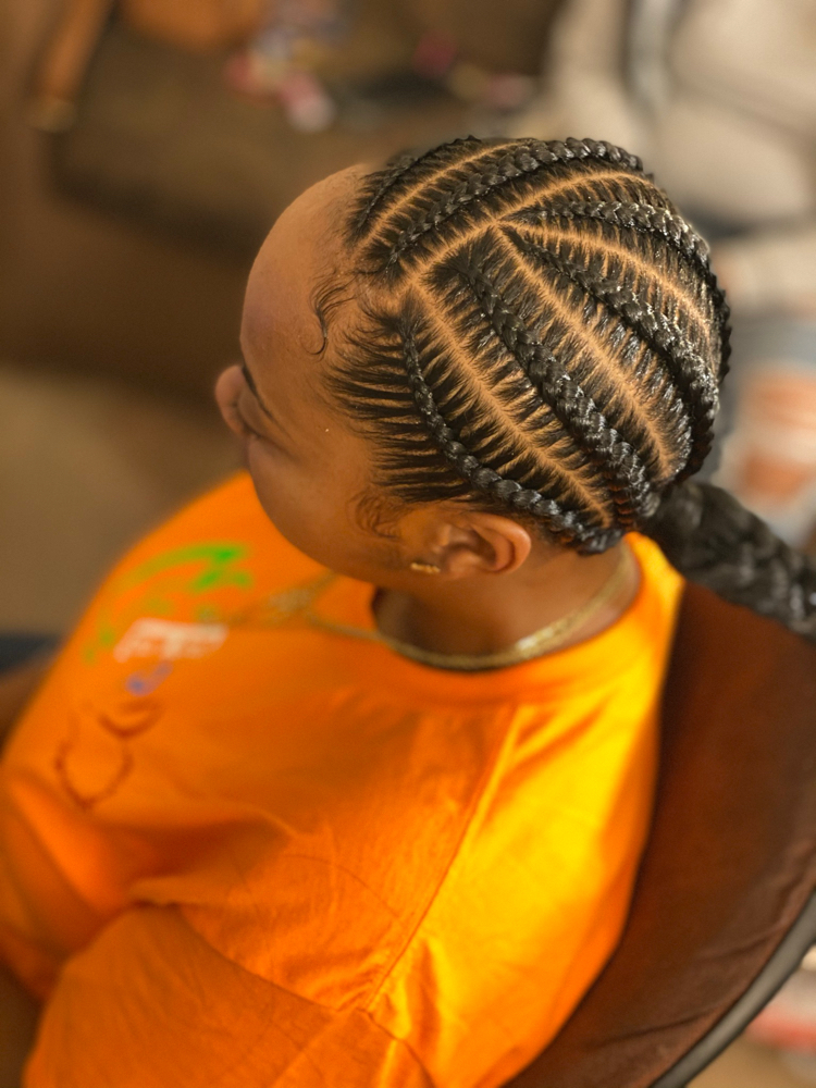 Stitch Braids W/ Braided Ponytail