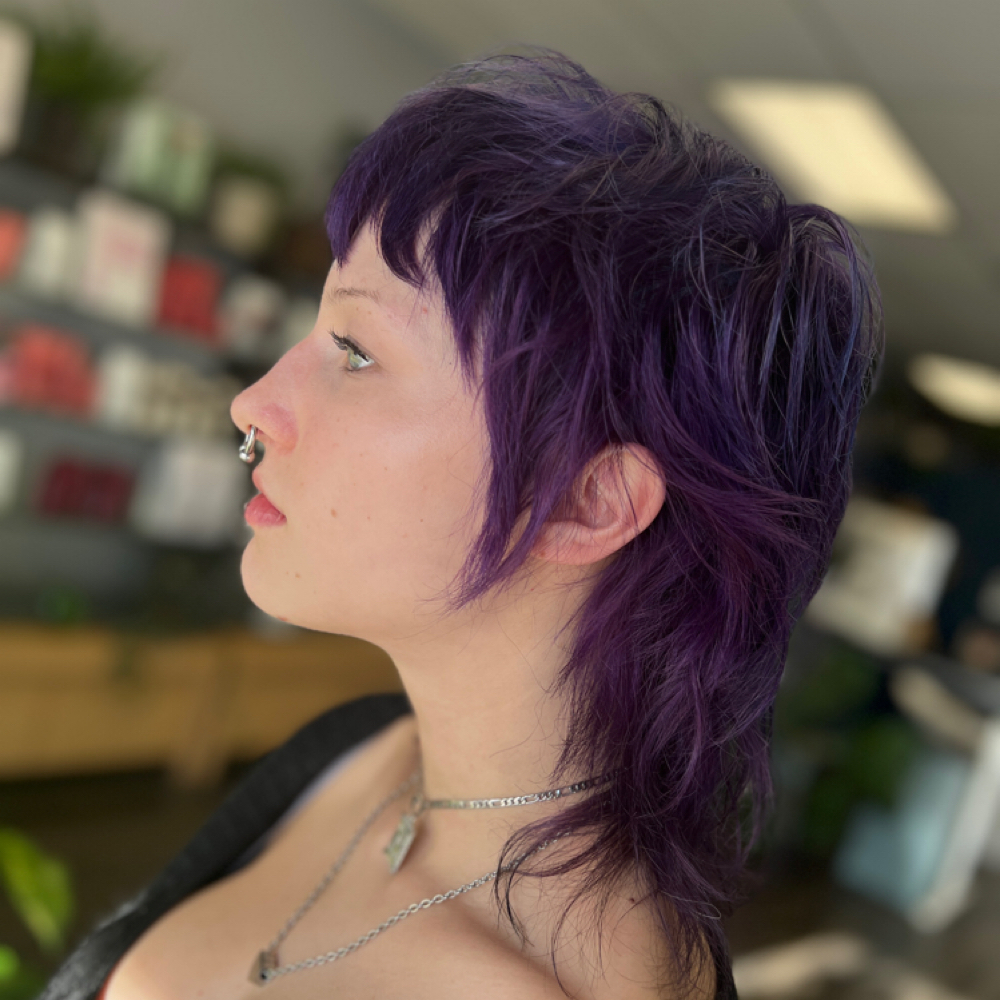 Bleach Application at Strawberry Sage Salon in San Antonio, TX