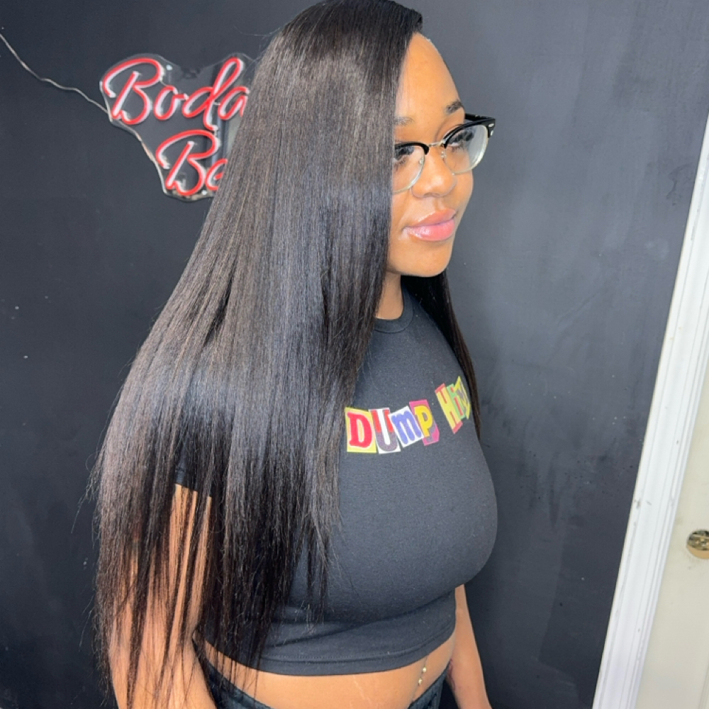 Sew In Leave Out at Bodacious beauty salon in Winston Salem, NC