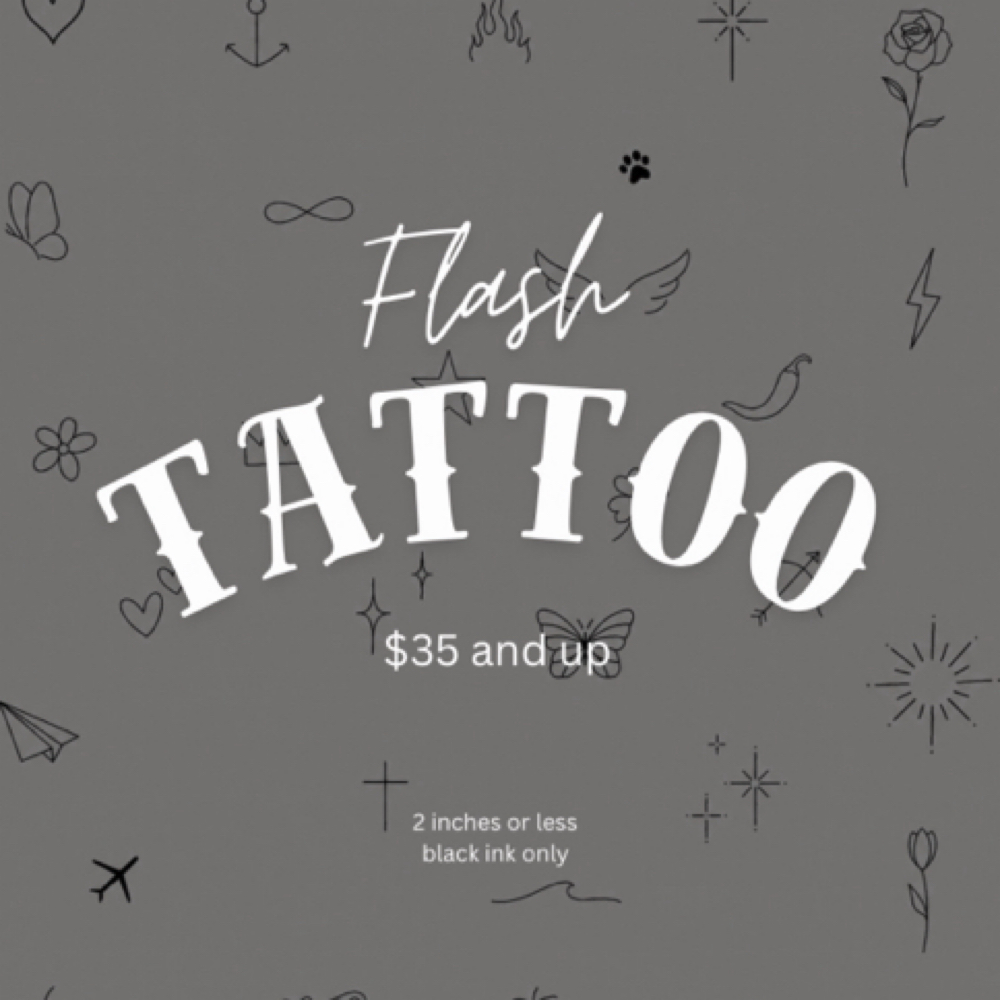 Fine Line Tattoo Flash Sheet at Spa Lina by injectorsamm in San Antonio, TX
