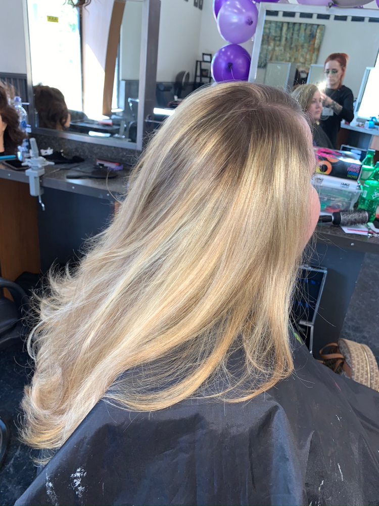 Full Balayage & Toner