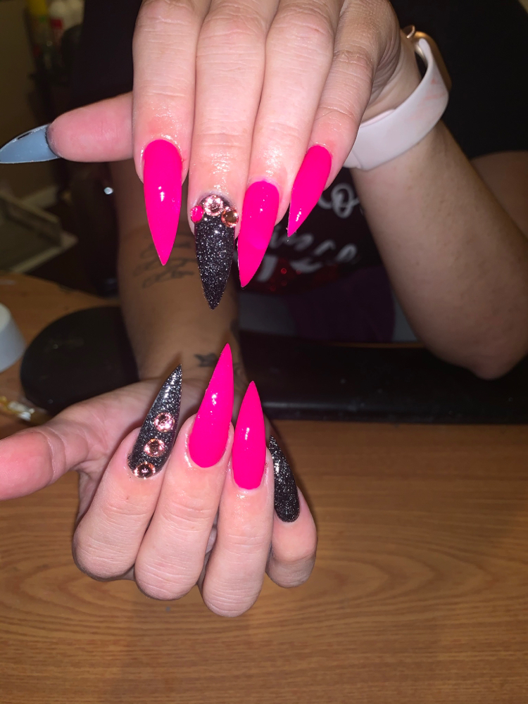 Long Acrylic nails