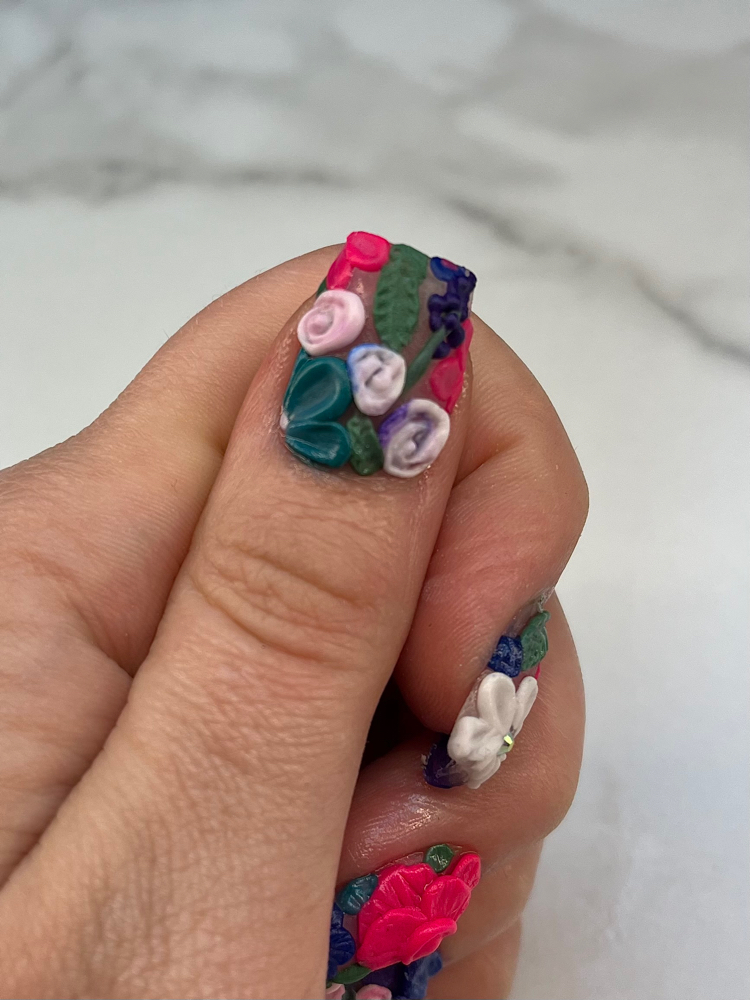 3D Nails All 10 Fingers at MaeganNailedIt, LLC in Johnson City, TN