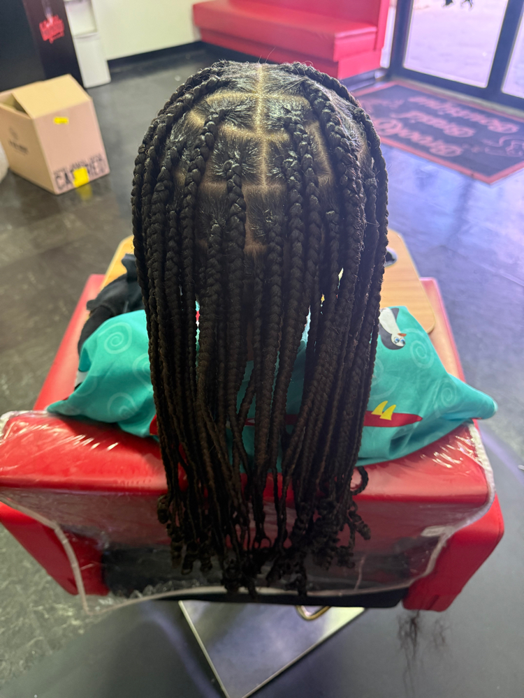 Medium Knotless Braids (mid back) length