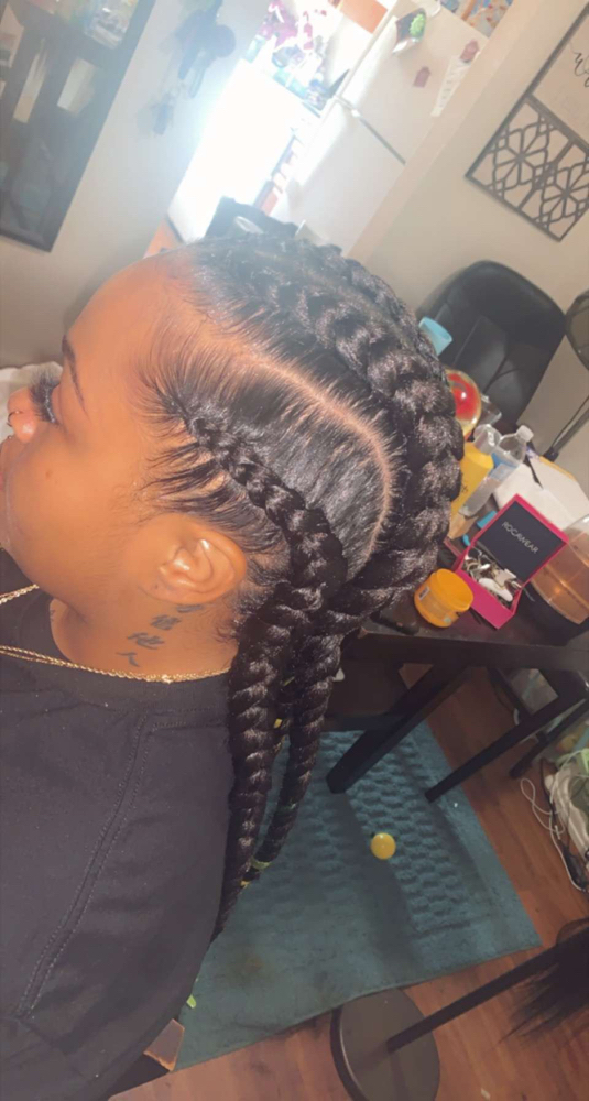 3-5 Feed In Braids