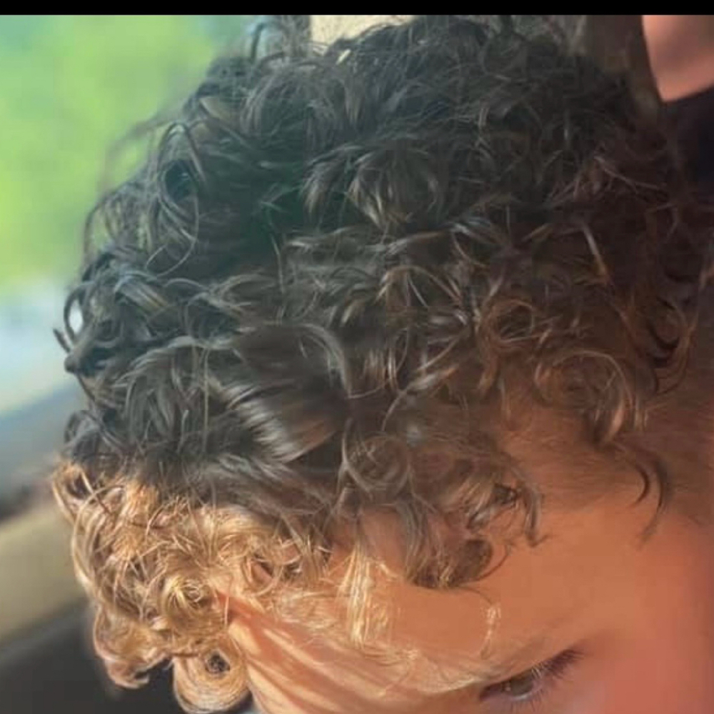 Boys Perm at Kim’s Hair in Louisville, KY