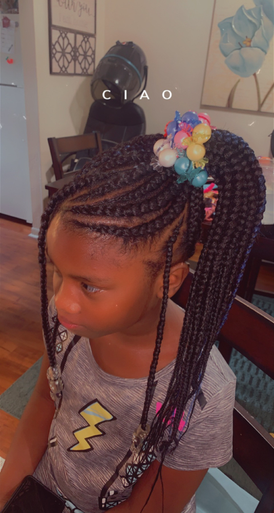 Kiddie Braids w/Weave