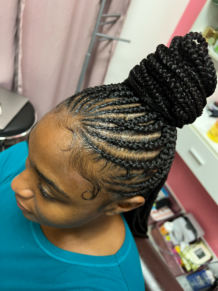 Fulani Braids With Knotless