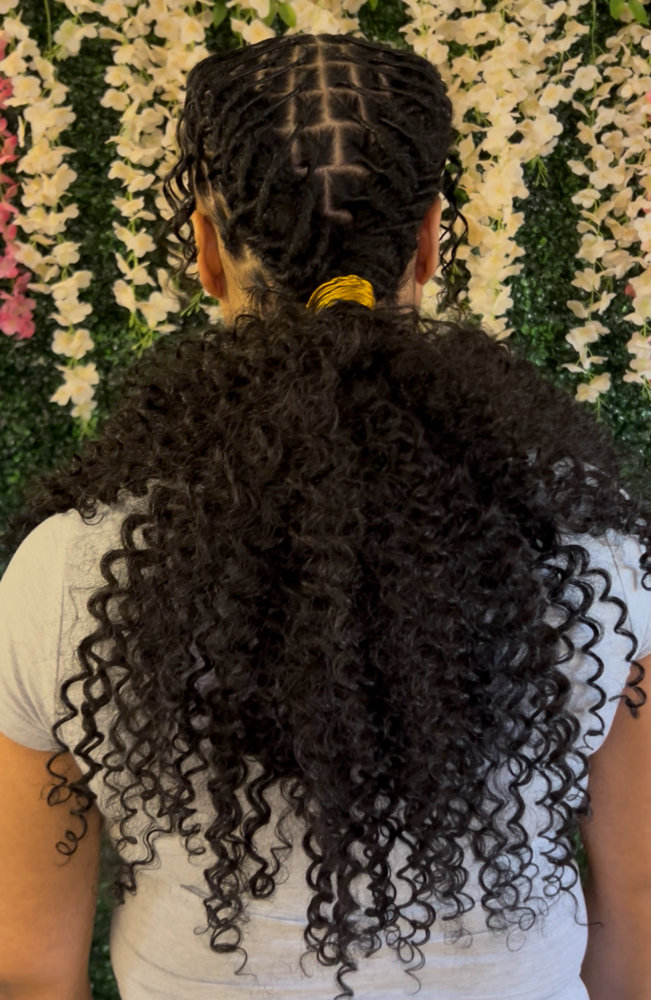 Retwist With Ponytail Style at Crown Maintenance in Detroit, MI