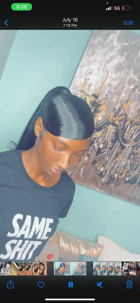 Swoop bang at The Goddess Glam Bar in Baton Rouge, LA