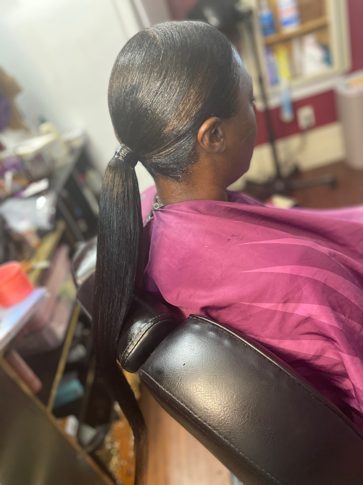 Extended Ponytail via Sewin Method at Jazzy Beauty Lab in New orleans, LA