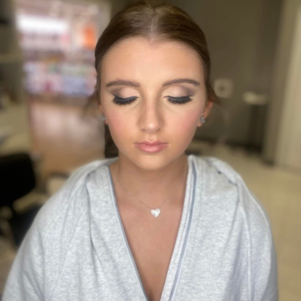 Full glam make-up at Shear Genius Beauty Bar in Lafayette, LA