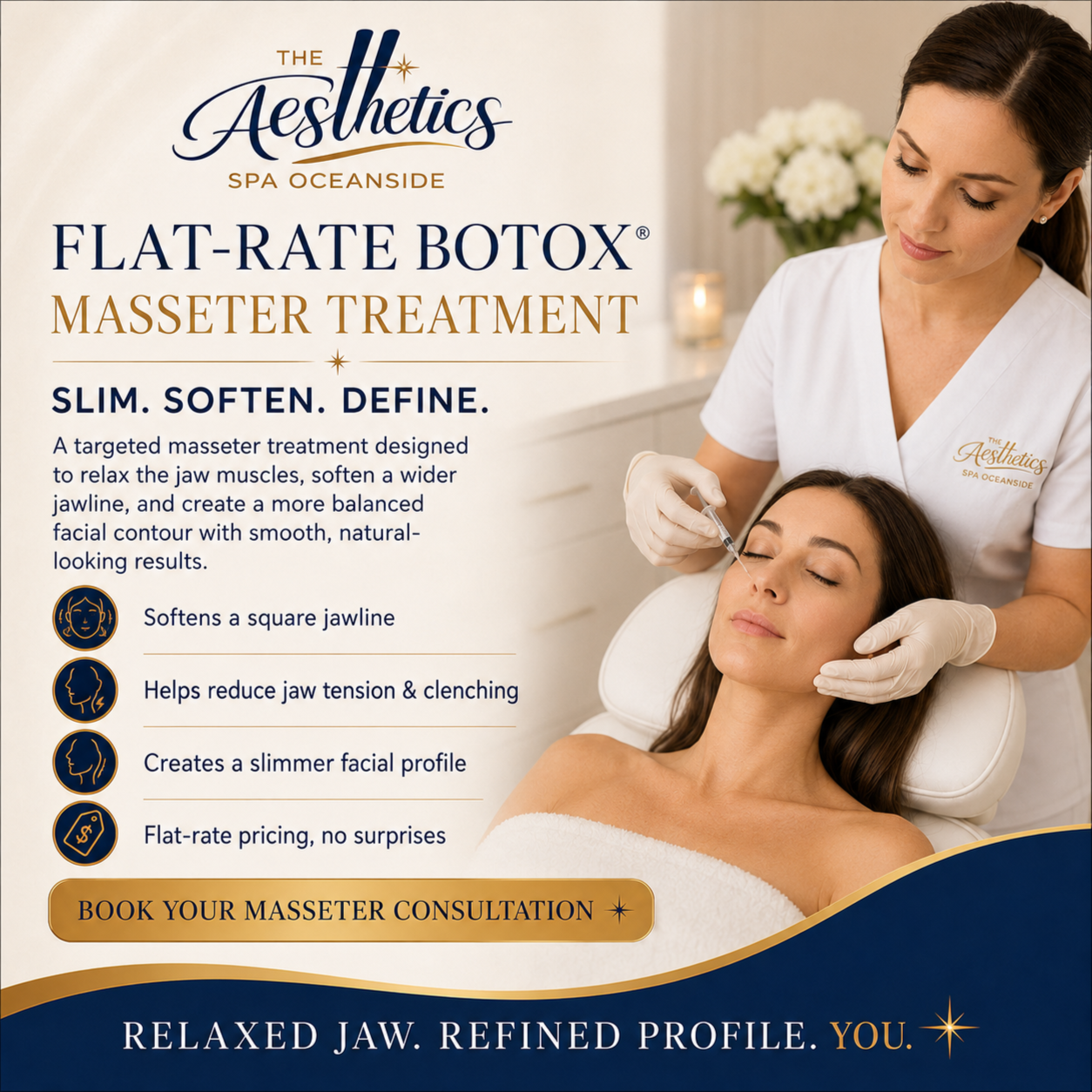 Flat-Rate Botox Masseter Treatment at The Aesthetics Spa in Oceanside, NY