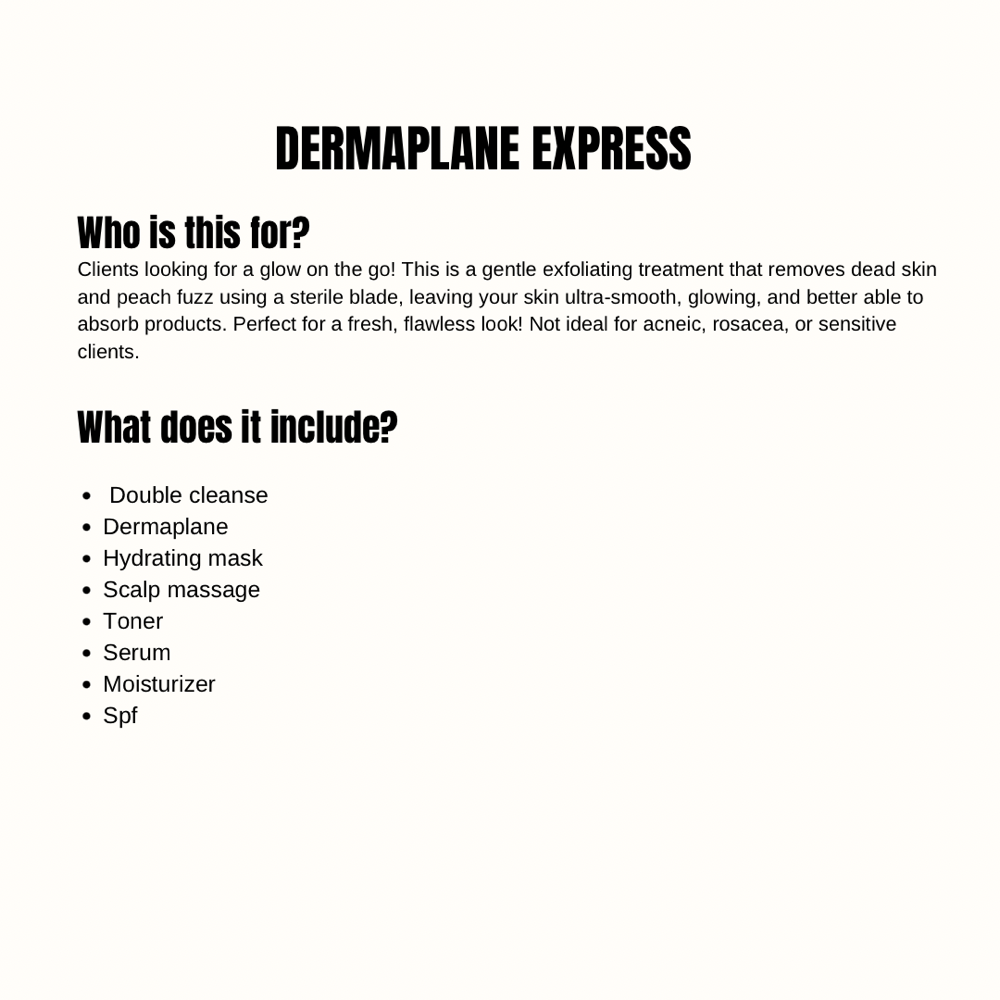 Dermaplane Express