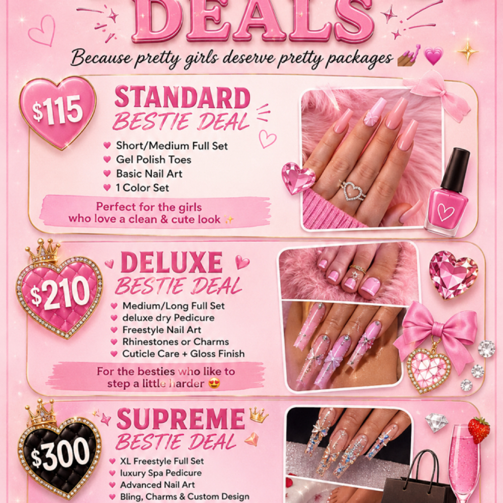Bestie Deal at Krafty Nails & Spa in Troy, AL