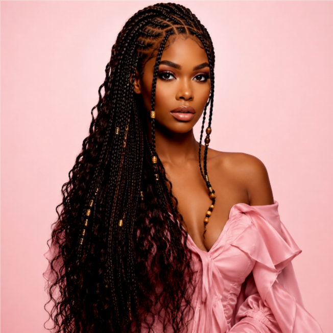 Fulani braids/twist at Mane Mission Salon in Vero Beach, FL