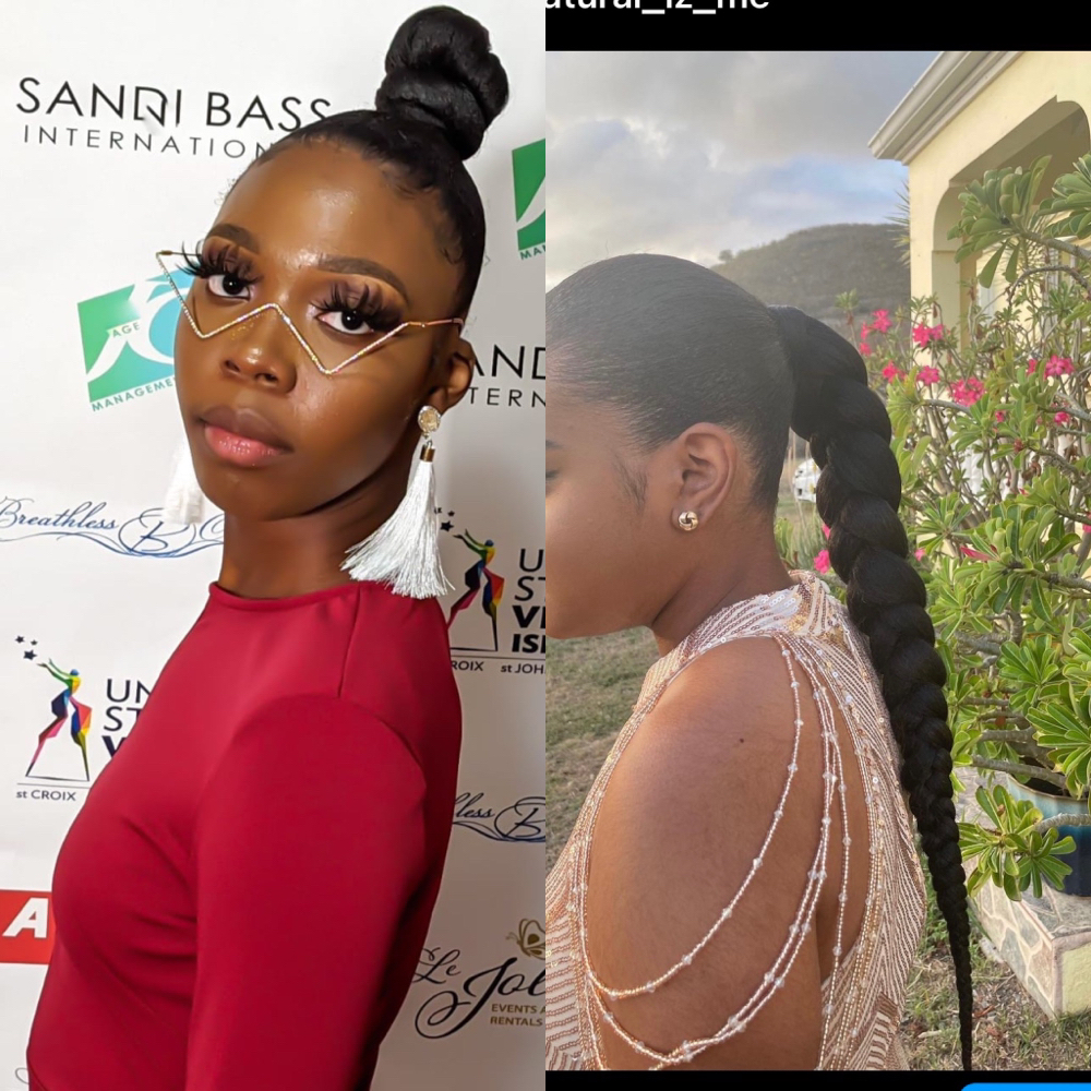 Braided Pony Tail at Natural Iz Me in Fredriksted, VI