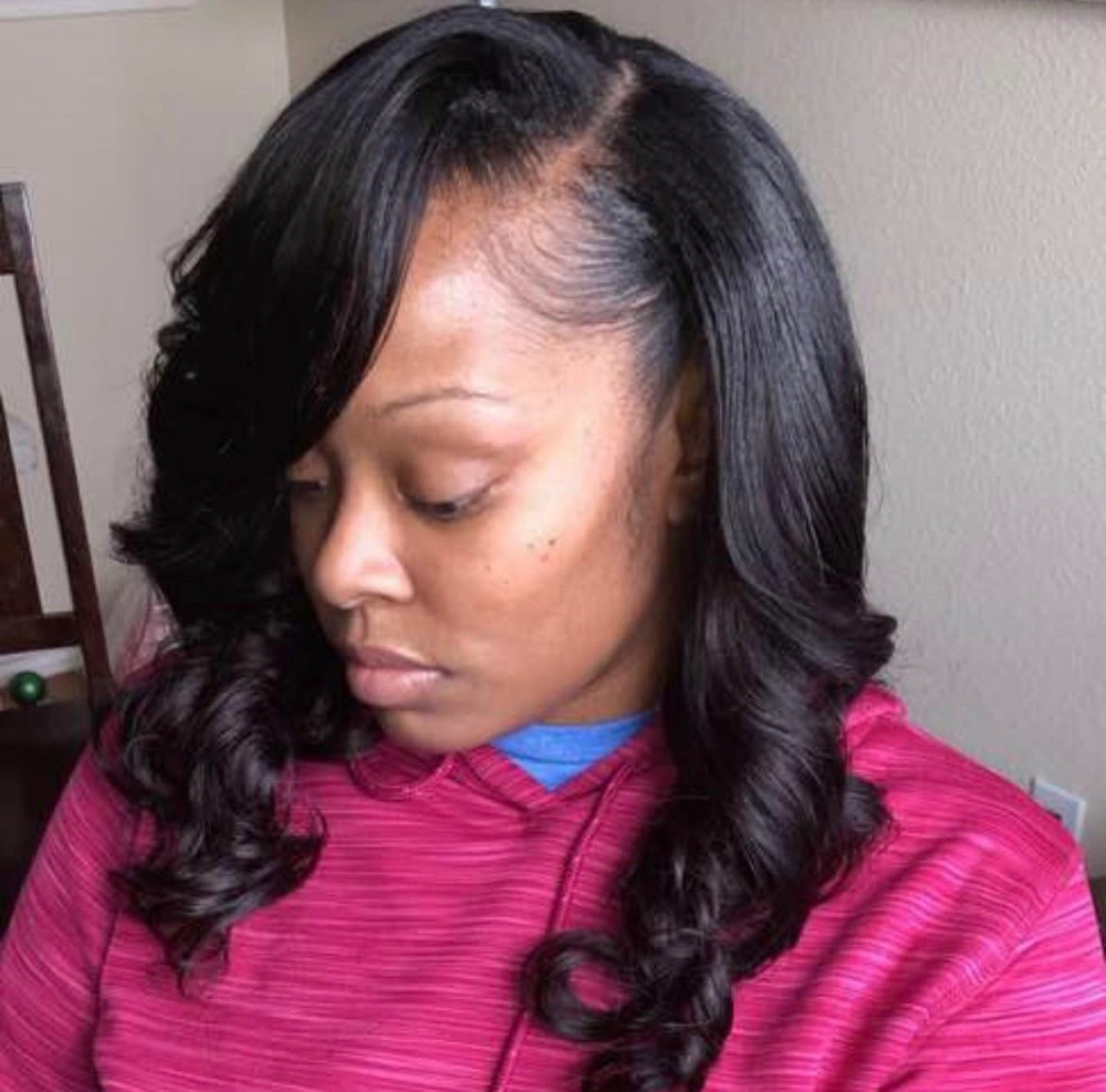Quick Weave With Curls