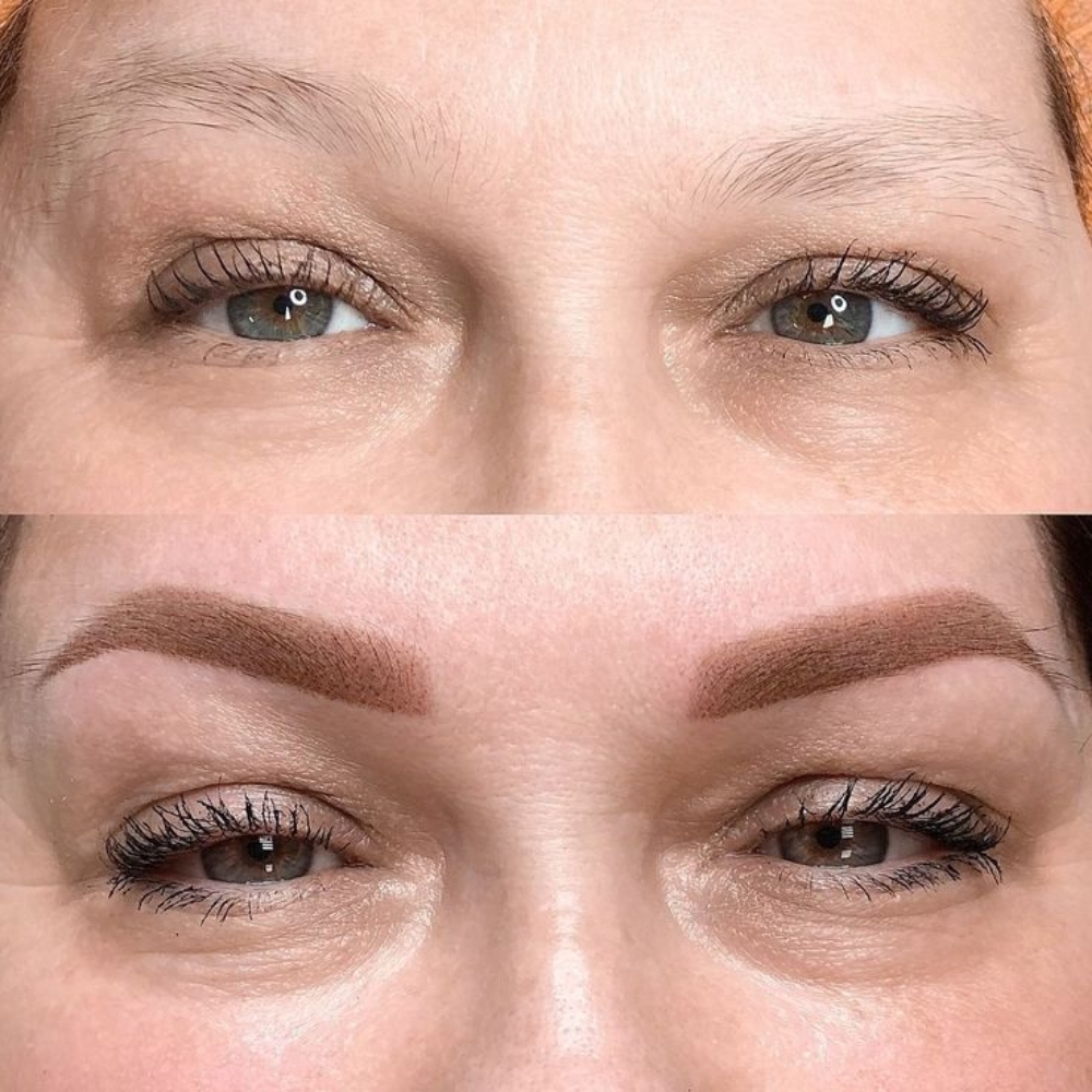 Powder/Ombre Brows Initial Procedur at INKcredible Beauty Studio in Modesto, CA